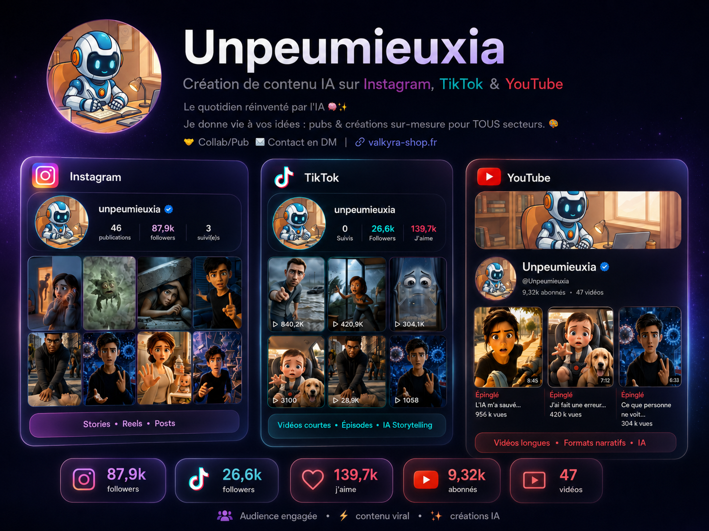 Aperçu du projet Unpeumieuxia